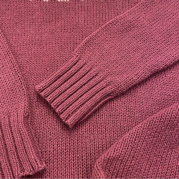 Wooden Ships Burgundy Karma Lightweight Knit Sweater Size M/L - Picture 3 of 12